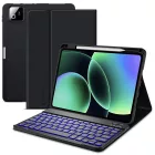 Xiaomi Pad 7 / 7 Pro / 8 / 8 Pro 11.2" Tok - Tech-Protect SC Ceruzatartóval és Angol Billentyűzettel - Fekete