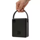 Wozinsky Power Bank 100000mAh 30W - 4xUSB-A + 1xUSB-C - Zseblámpával - Fekete