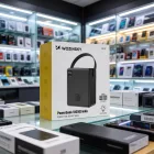 Wozinsky Power Bank 100000mAh 30W - 4xUSB-A + 1xUSB-C - Zseblámpával - Fekete