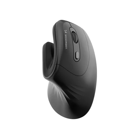 Wozinsky WWM-1076 Vezeték Nélküli Vertikális Ergonómikus Egér - 3600 DPI - Fekete