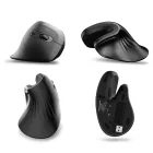 Wozinsky WWM-1076 Vezeték Nélküli Vertikális Ergonómikus Egér - 3600 DPI - Fekete