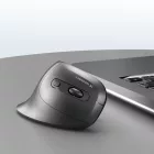 Wozinsky WWM-1076 Vezeték Nélküli Vertikális Ergonómikus Egér - 3600 DPI - Fekete