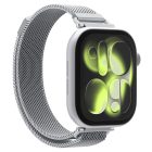 Apple Watch (40/41/42mm) Óraszíj - Spigen WBM4 Modern Fit - Ezüst