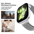 Apple Watch (40/41/42mm) Óraszíj - Spigen WBM4 Modern Fit - Ezüst