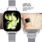 Apple Watch (40/41/42mm) Óraszíj - Spigen WBM4 Modern Fit - Ezüst