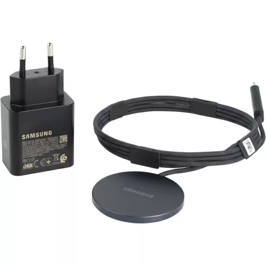 Samsung Wireless Qi2 Töltő 25W + Hálózati Adapter 45W - Szürke