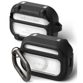 AirPods Pro 3 Tok - Ringke UX Magnetic - Átlátszó-Fekete