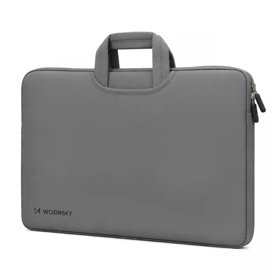 Wozinsky WNT-17G 17.3" Laptop Táska Behúzható Neoprén Fogantyúval - Szürke