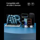Spigen Essential USB-C - USB-C Kábel - 1m 100W - Fekete