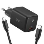 Spigen Essential Hálózati Töltő 45W - USB-C - Fekete