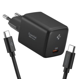 Spigen Essential Hálózati Töltő 45W - USB-C - Fekete