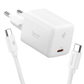 Spigen Essential Hálózati Töltő 45W - USB-C - Fehér