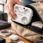 Wozinsky Hálózati Elosztó 4000W - 4x AC + 2x USB-A + 1x USB-C - Fehér