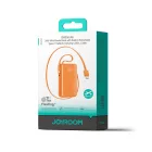 Joyroom JR-PR2L Power Bank - 10000mAh 35W - Beépített USB-C és Lightning Kábel - Narancs