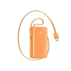 Joyroom JR-PR2 CCC Power Bank - 10000mAh 35W - Beépített 2x USB-C Kábel - Narancs