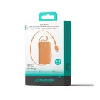 Joyroom JR-PR2 CCC Power Bank - 10000mAh 35W - Beépített 2x USB-C Kábel - Narancs