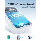 Joyroom JR-PR2 CCC Power Bank - 10000mAh 35W - Beépített 2x USB-C Kábel - Narancs