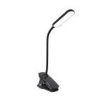 Wozinsky Mini LED Olvasólámpa Csipesszel és USB-C Kábellel 80 cm - Fekete