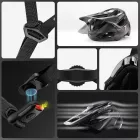 Rockbros LK-99 MTB Sisak Állítható Napellenzővel és Mágneses Rögzítéssel - 58-62 cm - Titán