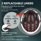 Rockbros LK-11 Kerékpáros Sisak 58-62 cm - Fekete