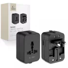Tech-Protect TA300 EU / UK / AU Utazó Adapter - Fekete