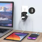 Tech-Protect TA300 EU / UK / AU Utazó Adapter - Fekete