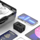 Tech-Protect TA300 EU / UK / AU Utazó Adapter - Fekete