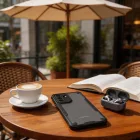 Samsung Galaxy A37 5G Tok - Tech-Protect Rugged Shield - Áttetsző-Fekete