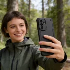 Samsung Galaxy A37 5G Tok - Tech-Protect Rugged Shield - Áttetsző-Fekete