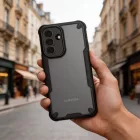 Samsung Galaxy A37 5G Tok - Tech-Protect Rugged Shield - Áttetsző-Fekete