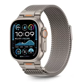   Apple Watch (44/45/46/49mm) Óraszíj - Tech-Protect Milano Vanguard - Titán