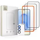 Samsung Galaxy S26 Kijelzővédő és Lencsevédő Készlet - Tech-Protect Easy Set+ - Fekete