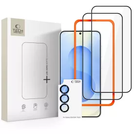   Samsung Galaxy S26 Kijelzővédő és Lencsevédő Készlet - Tech-Protect Easy Set+ - Fekete
