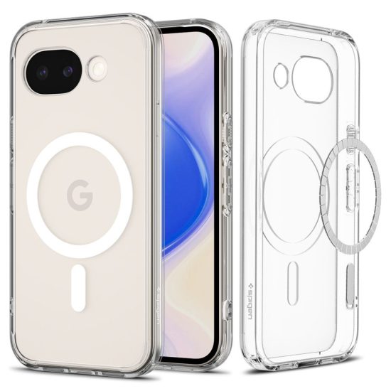 Google Pixel 10A Tok - Spigen Ultra Hybrid MagFit - Átlátszó-Fehér