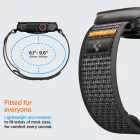 Apple Watch (44/45/46/49mm) Óraszíj - Spigen Athlex Air 2 - Fekete-Narancs
