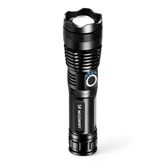 Wozinsky Újratölthető Elemlámpa 15W CREE - 1500lm IP65 - Fekete