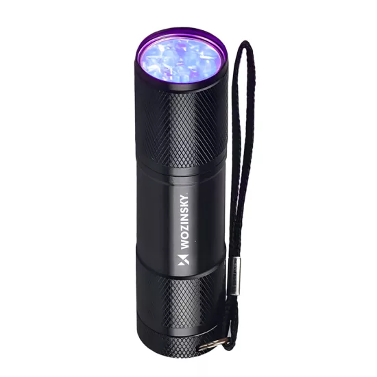 Wozinsky UV Elemlámpa - 3xAAA IP65 - Fekete
