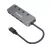 Wozinsky USB-C Alumínium HUB - 4x USB-A 3.0 Egyedi Kapcsolókkal - Szürke