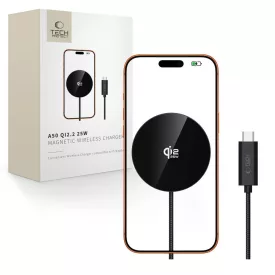 Tech-Protect A50 QI2.2 / MagSafe Töltő 25W - Fekete