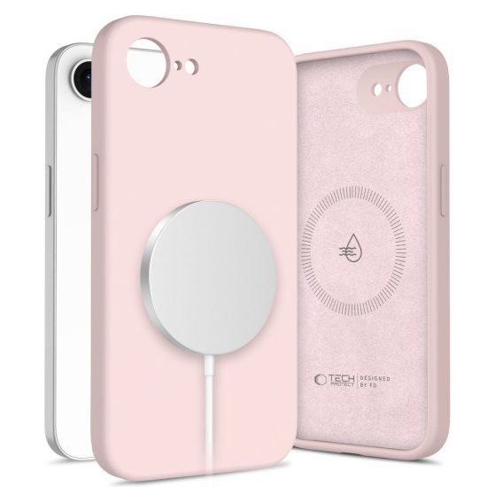 iPhone 16e / 17e Tok - Tech-Protect Silicone MagSafe - Pink