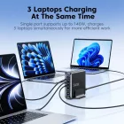 Tech-Protect DC240W-GaN Töltőállomás 240W - 4x USB-C + 2x USB-A - Fekete