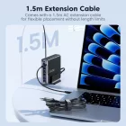 Tech-Protect DC240W-GaN Töltőállomás 240W - 4x USB-C + 2x USB-A - Fekete