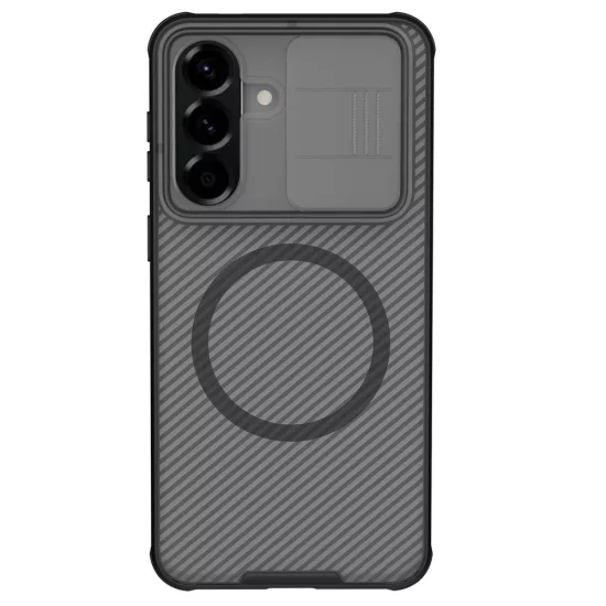 Samsung Galaxy A57 5G Tok - Nillkin CamShield Pro Magnetic - Áttetsző-Fekete