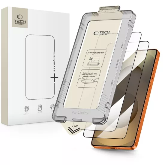 Samsung Galaxy S26 Ultra Kijelzővédő Üvegfólia - Tech-Protect Quick Set+ x 2 db