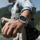 Apple Watch 8 / 9 / 10 / 11 / SE / Ultra (44/45/46/49 mm) Szíj - Tech-Protect Nylon Pro - Kék