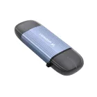 Wozinsky WCR-5G SD / microSD Kártyaolvasó - USB-A 3.0 / USB-C 3.0 - Alumínium - Szürke