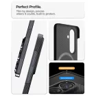 Samsung Galaxy S26 Tok - Spigen AirSkin Aramid MagFit - Fekete