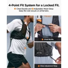 Spigen A721 Dynamic Shield M-L Futómellény + 500 ml Palack - Fekete