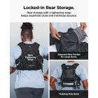 Spigen A721 Dynamic Shield M-L Futómellény + 500 ml Palack - Fekete