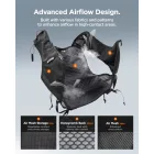 Spigen A721 Dynamic Shield M-L Futómellény + 500 ml Palack - Fekete